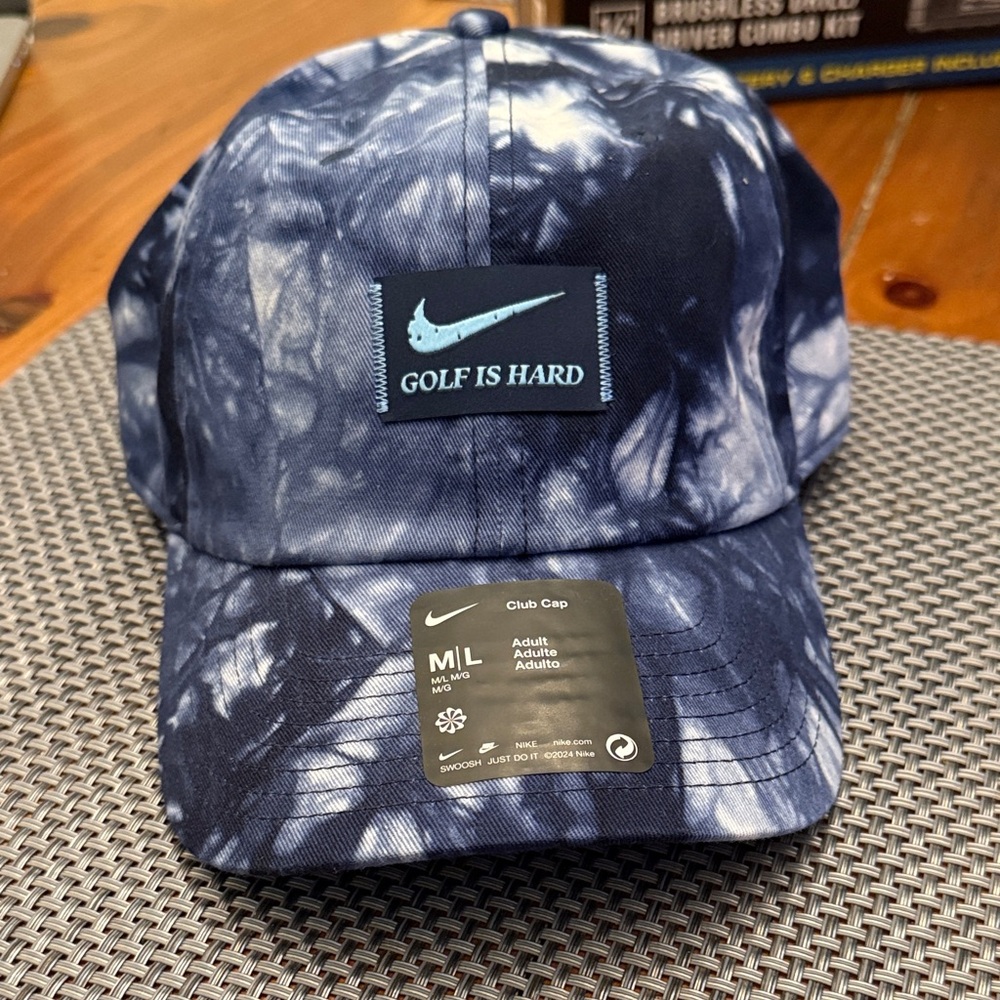 NWT! Nike Navy Tie-Dye Golf Cap